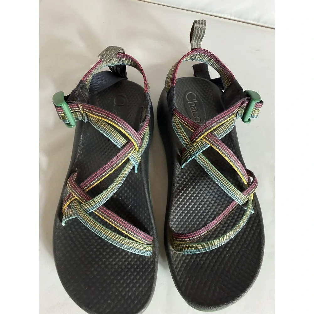 Chaco Youth ZX/1 Eco Tread Sandals Multicolored Outdoor Waterproof Hike Size 4